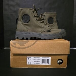 NWB Palladium Olive Night Pampa HI HTG Supply M8/W9.5